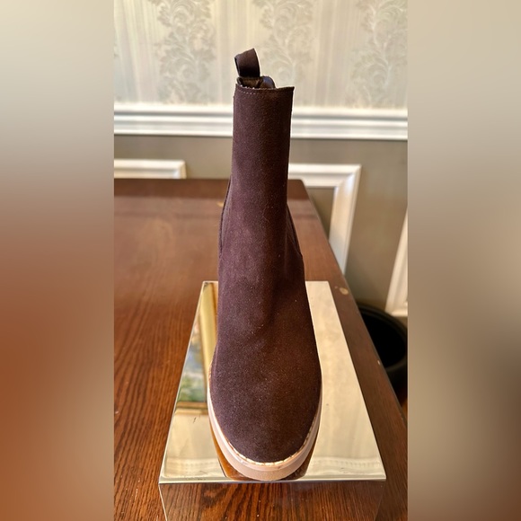 NWT!🤩Splendid!❄️WANDA!⛄️Wedge Heel Ankle Bootie/dark chocolate brown/Size-9 - Picture 7 of 14